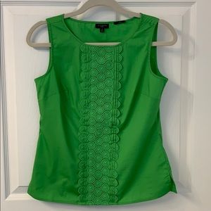 Talbots sleeveless green top Size 2P
